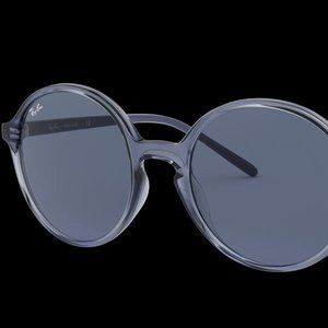 Ray-Ban Womans Transparent Grey Sunglasses NEW